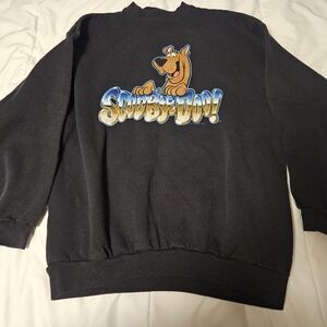 Rare Vintage Scooby Doo 1987 Crewneck Sweatshirt 80s Hanna-Barbera TV Show Black